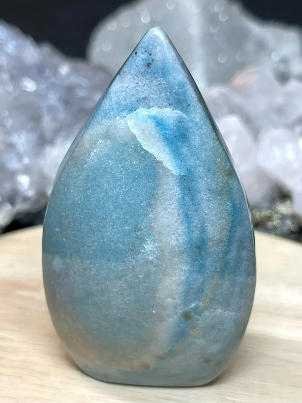 🌑Trolleite Polished Crystal Flame Decoration🌑 - Picture 2 of 4